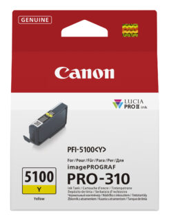 Canon PFI-5100 Y inktcartridge 1 stuk(s) Origineel Geel - Afbeelding 2
