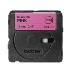 Brother BTAG-P31 labelprinter-tape Zwart op roze - Afbeelding 4