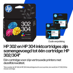 HP 302/304 originele zwarte inktcartridge - Afbeelding 5