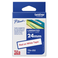 Brother TZE-252 labelprinter-tape Rood op wit - Afbeelding 5