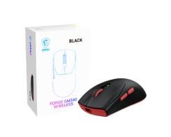 MSI Forge Gm340 Wireless Black muis Gamen Ambidextrous RF-draadloos + Bluetooth Optisch 12000 DPI