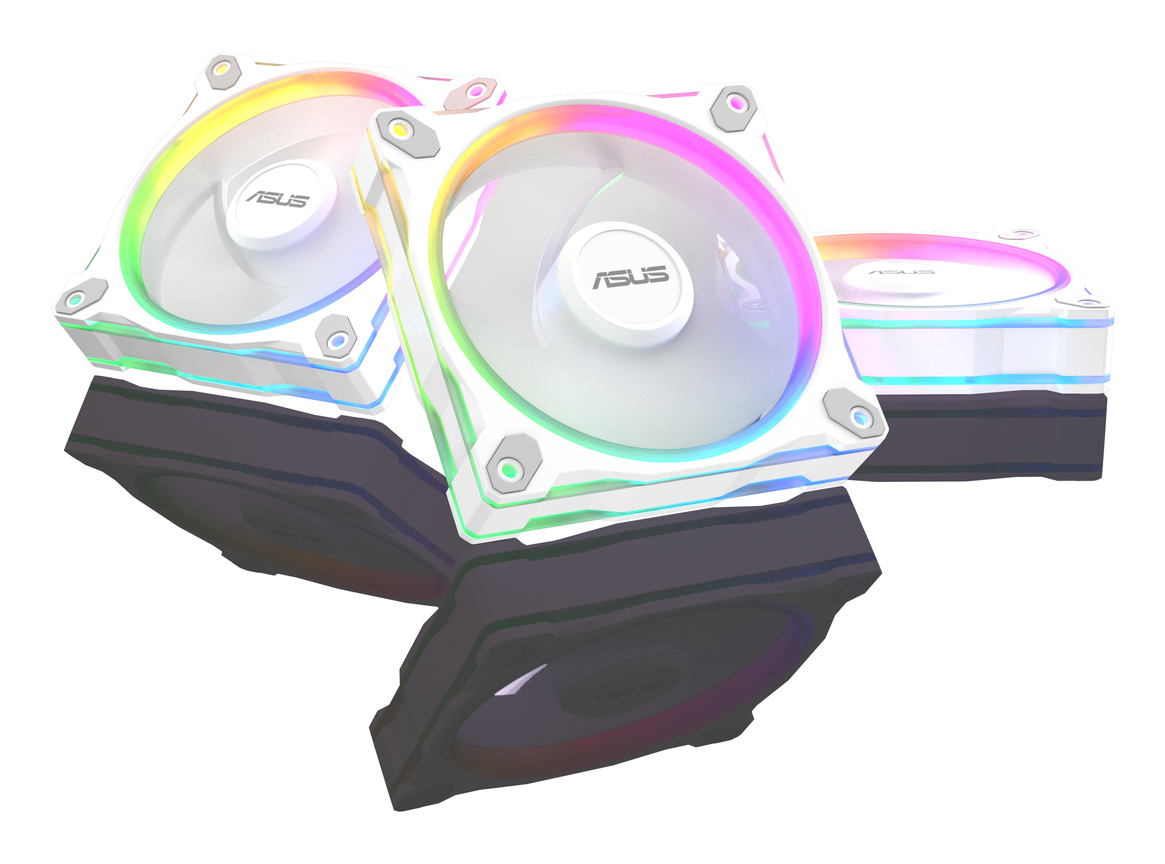 ASUS Prime MR120 Fan ARGB Reverse White 3in1 Computer behuizing Ventilator 12 cm Wit 3 stuk(s) - Afbeelding 3