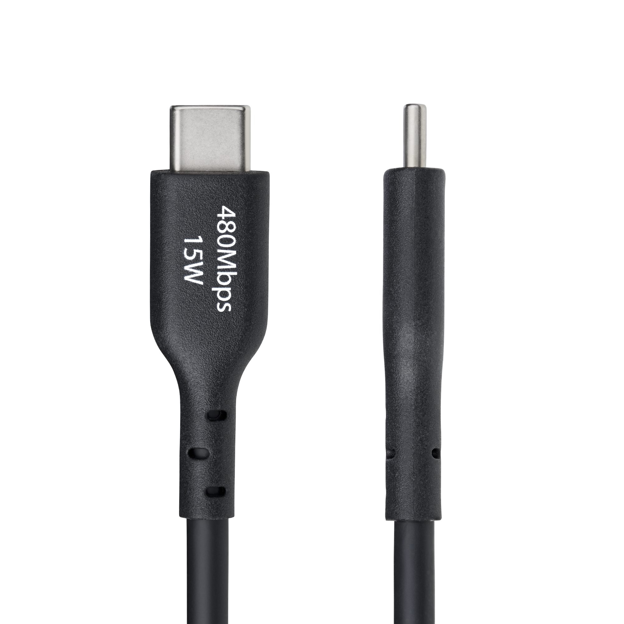 StarTech.com 3m USB-A naar USB-C Laadkabel, USB-A naar USB Type-C Oplaadkabel, Opladen & Synchroniseren, Fast Charge 3A, USB 2.0 Data Transfer Kabel, TPE Mantel, Zwart - Afbeelding 4
