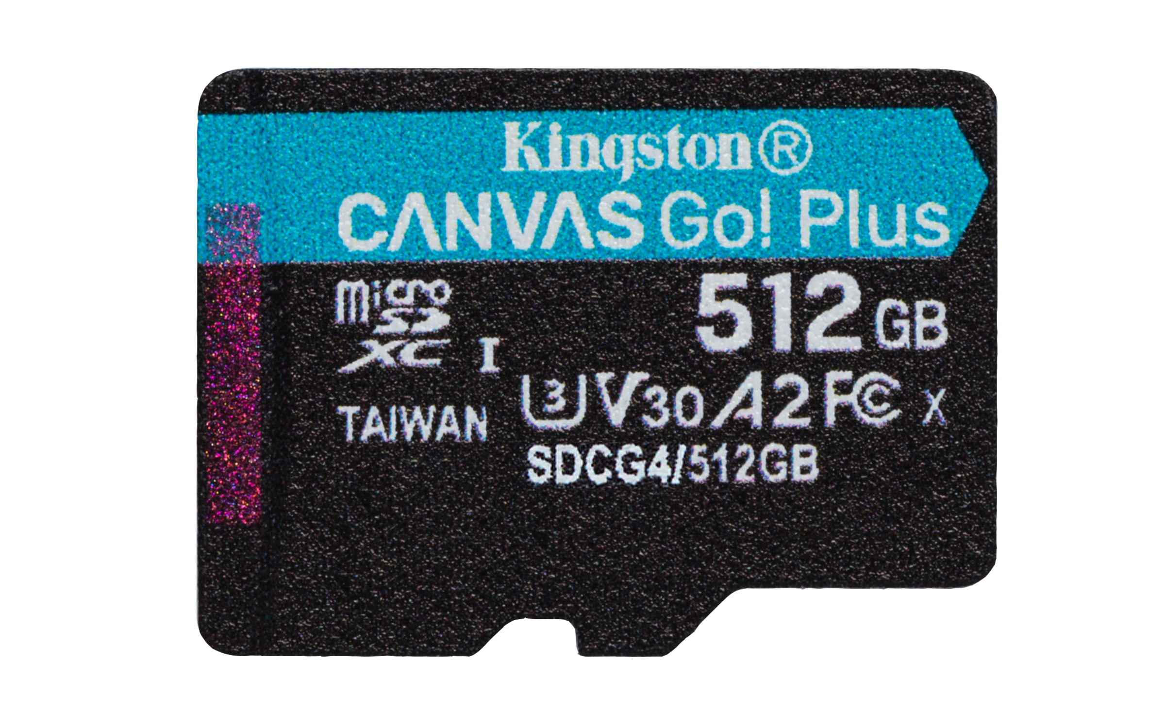 Kingston Technology 512GB microSDXC Canvas Go! Plus Gen4 200MB/s A2 U3 V30 kaart + adapter - Afbeelding 3