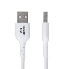 StarTech.com 2m USB-A naar USB-C Laadkabel, Charge & Sync, 3A, USB 2.0, TPE Mantel - Witte USB Oplaadkabel - Afbeelding 3