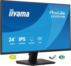 iiyama ProLite X2491HS-B1 computer monitor 60,5 cm (23.8") 1920 x 1080 Pixels Full HD LCD Zwart - Afbeelding 2