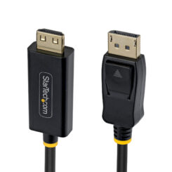 StarTech.com 4,5m DisplayPort naar HDMI Adapter Kabel met Grip Connectors, 4K 60Hz, Uni-Directionele DP naar HDMI Video Converter, DP Desktop naar HDMI Monitor