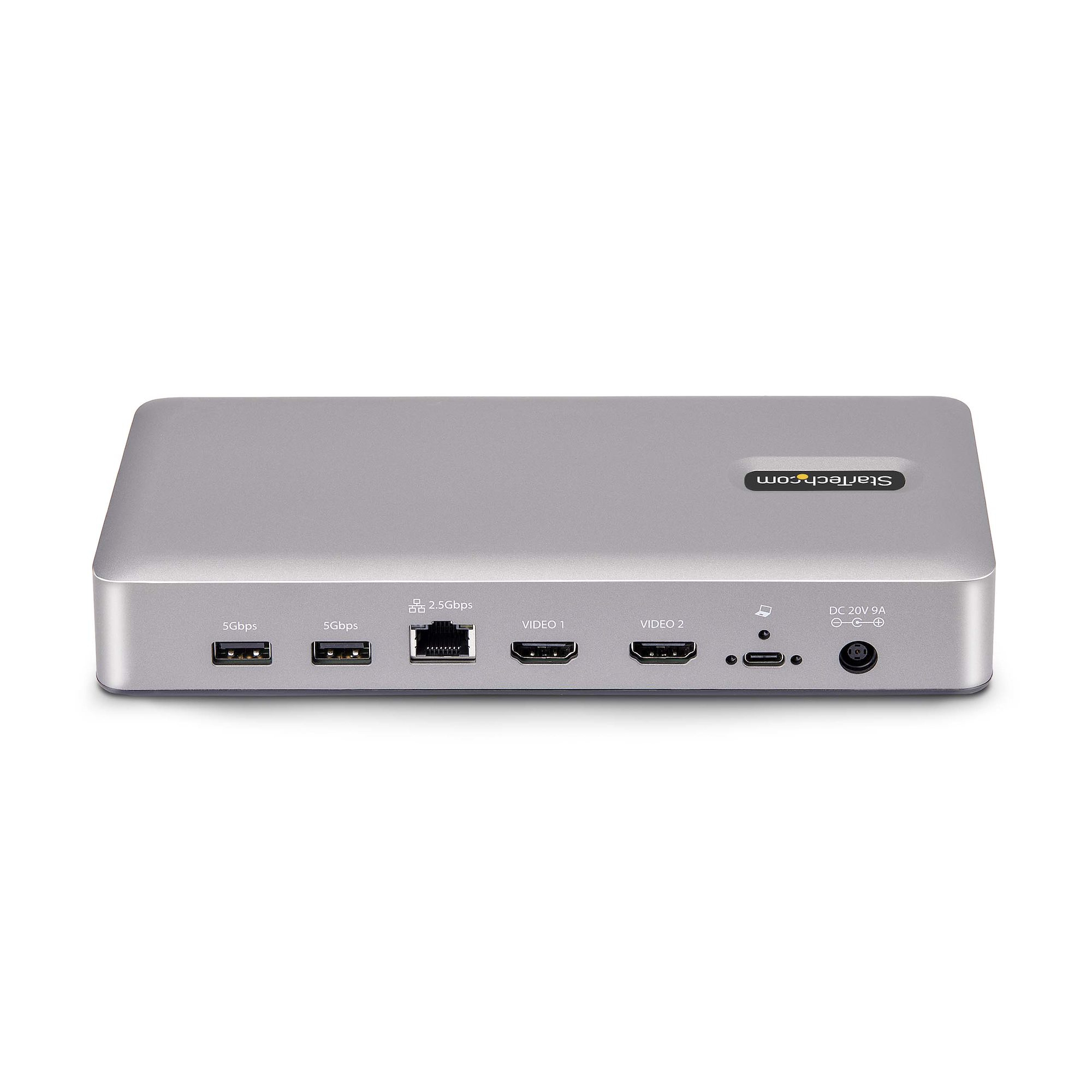 StarTech.com Dual-Monitor USB4 Docking Station, Dual 4K 120Hz of Single 8K 60Hz HDMI, 100W Laptop Charging, 2.5GbE, USB-C Multi-Monitor Dock, Zonder Drivers - Afbeelding 5