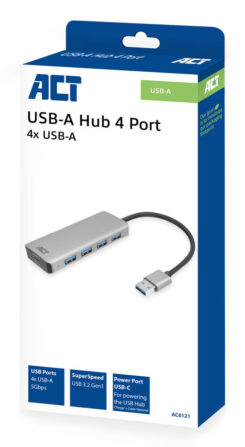 ACT USB-A hub 3.0, 4 poorts USB-A - Afbeelding 3
