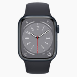 Forza Refurbished Apple Watch Series 8 45mm Zwart Wifi - Zo goed als nieuw