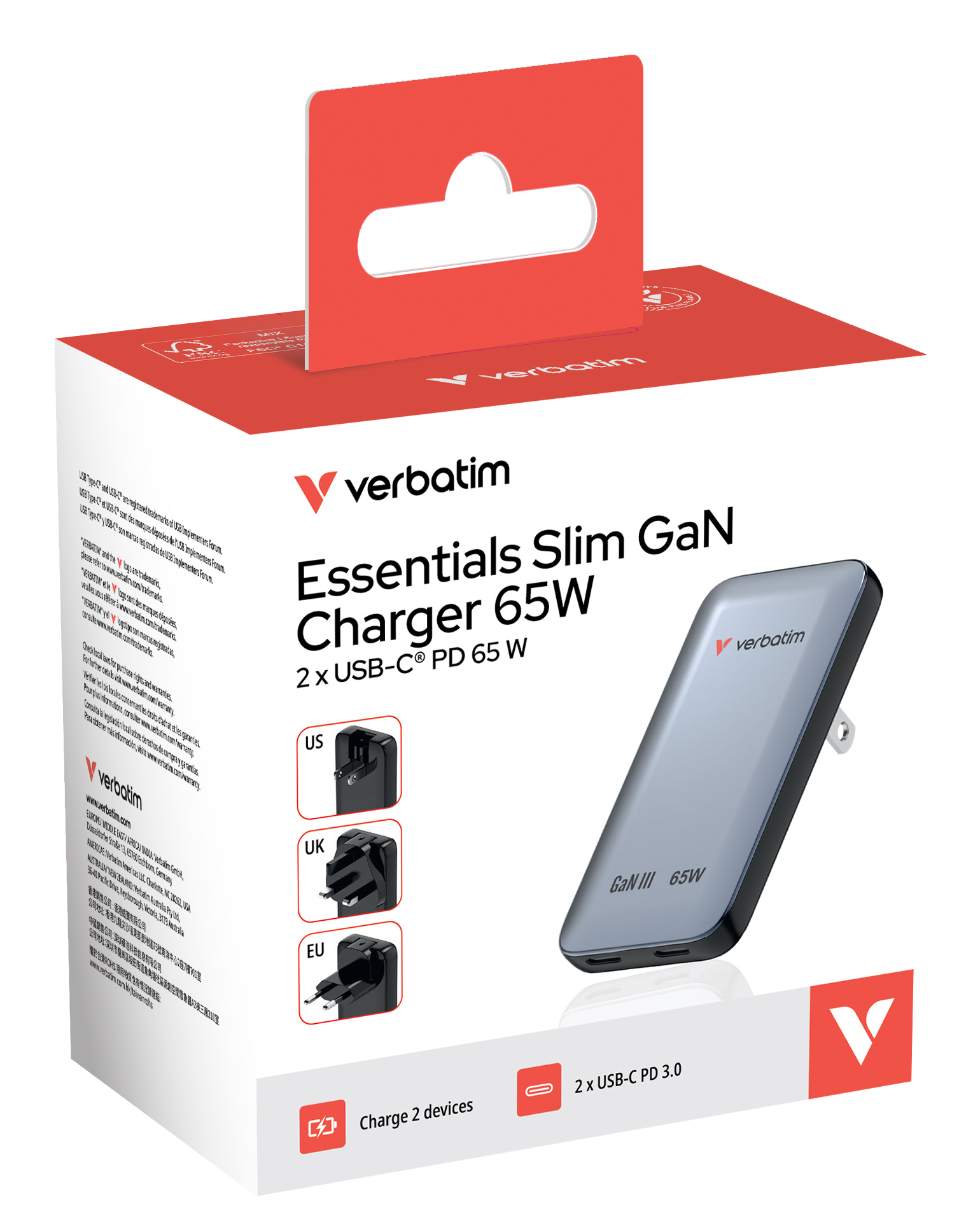 Verbatim Essentials Slim GaN-oplader - Afbeelding 4