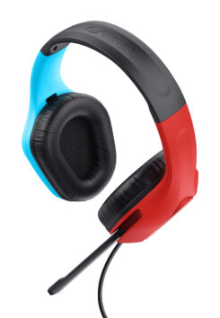 Trust GXT 416S Zirox Gaming Headset - USB gamingheadset – RGB-verlichting – Opklapbare microfoon – Zwart/Cyaan/Rood - Afbeelding 5