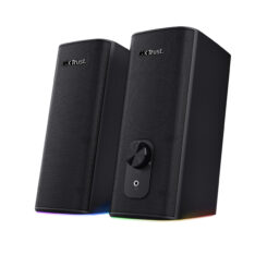 Trust GXT 612 CETIC Bluetooth Speaker – Bluetooth speaker set – Bedraad & draadloos – RGB‑verlichting – USB‑gevoed – Zwart