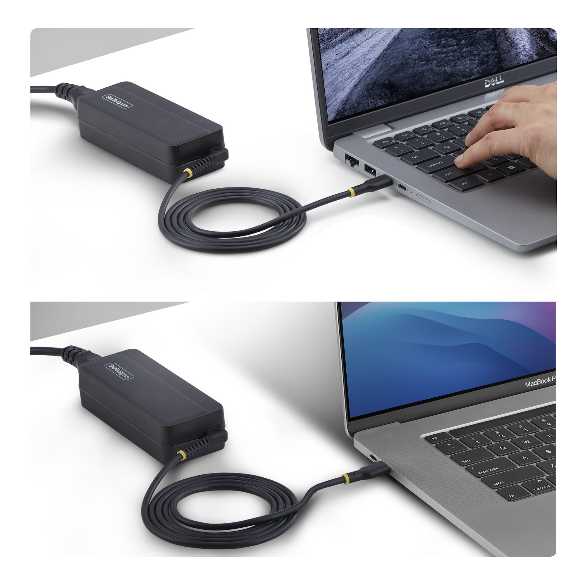 StarTech.com 140W USB-C Laptop Oplader met 1,2m Ingebouwde USB-C kabel, GaN Power Adapter voor MacBook M3/M4/M5 Pro/Max en Dell Pro/Plus/Premium - Afbeelding 4