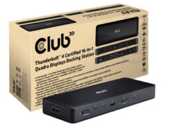 CLUB3D Thunderbolt 4 16-in-1 Quadra(4) Displays Dockingstation - Afbeelding 2