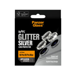 PanzerGlass ® Hoops® Camera Lens Protector Glitter Silver iPhone 2026 Pro | 2026 Pro Max Doorzichtige schermbeschermer 1 stuk(s) - Afbeelding 4
