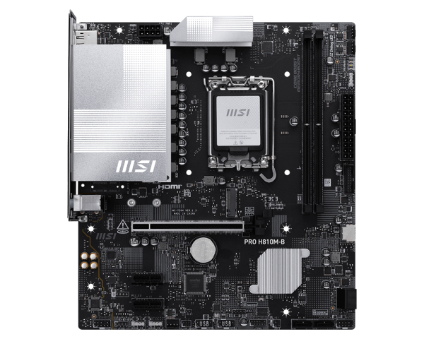 MSI PRO H810M-B moederbord Intel H810 LGA 1851 (Socket V1) micro ATX - Afbeelding 2