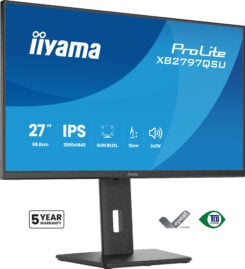 iiyama ProLite XB2797QSU-B1 computer monitor 68,6 cm (27") 2560 x 1440 Pixels Quad HD LED Zwart - Afbeelding 2