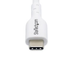 StarTech.com 3m USB-C Laadkabel, Charge & Sync, 60W (3A) PD, USB 2.0, Laptop Type C Laadkabel, TPE Mantel - Witte USB-C Oplaadkabel - Afbeelding 5
