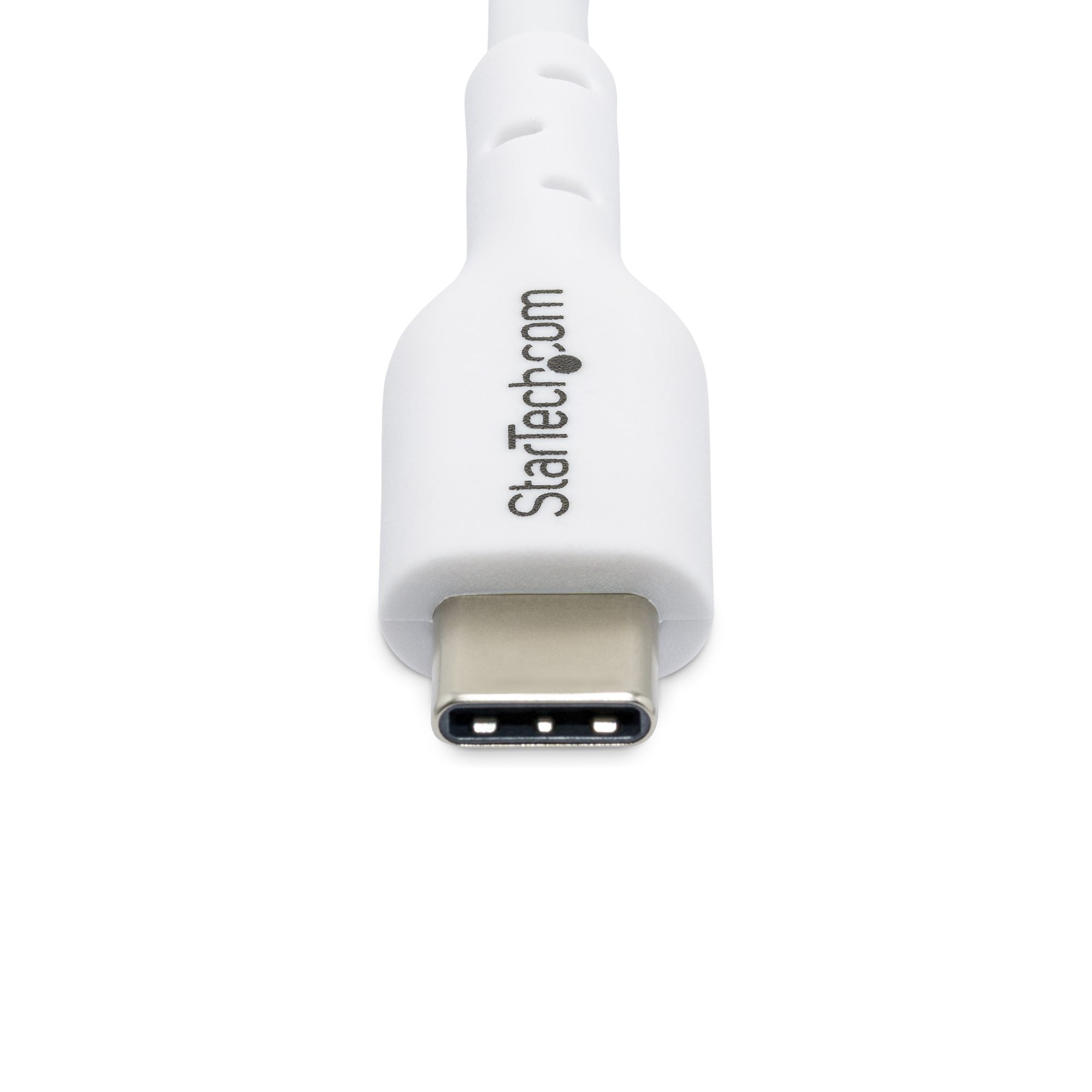 StarTech.com 3m USB-C Laadkabel, Charge & Sync, 60W (3A) PD, USB 2.0, Laptop Type C Laadkabel, TPE Mantel - Witte USB-C Oplaadkabel - Afbeelding 5