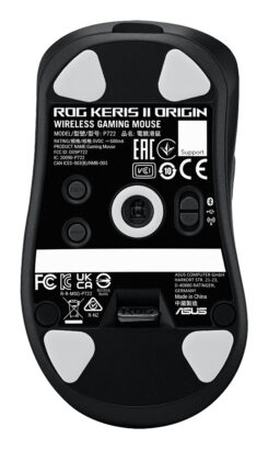 ASUS ROG Keris II Origin BLK muis Gamen Rechtshandig RF Wireless + Bluetooth + USB Type-A Optisch 42000 DPI - Afbeelding 3