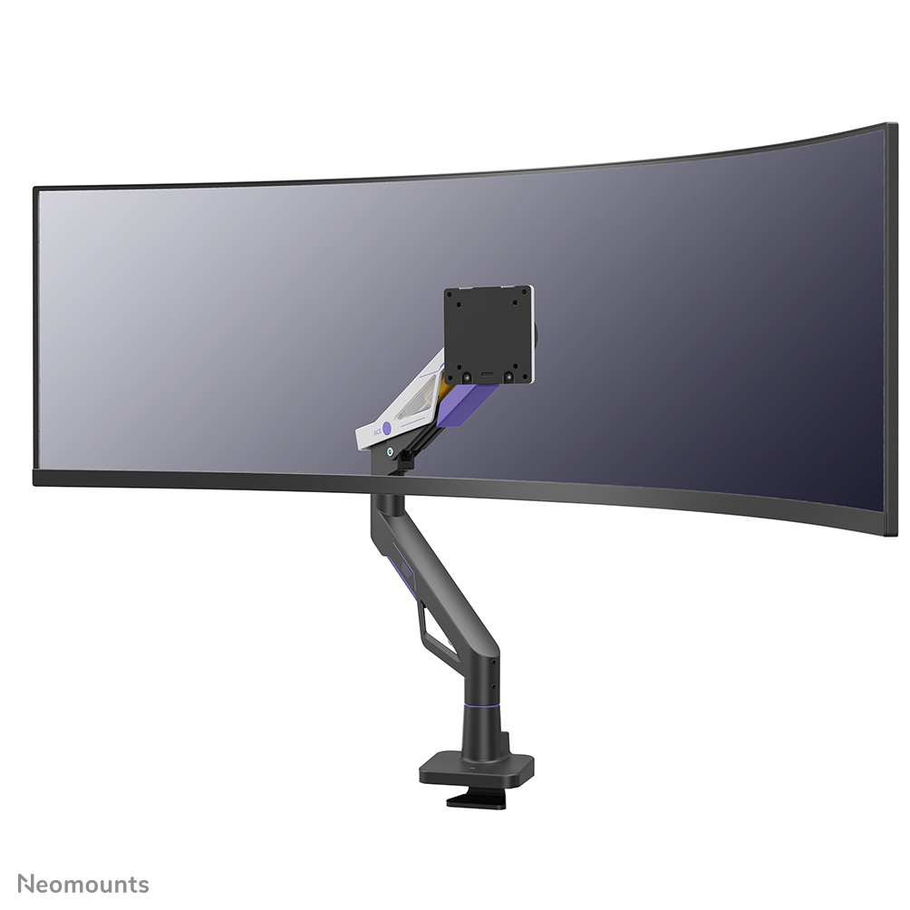 Neomounts DS70-256BL1 Gaming monitorarm 24-57" - gasveer - Topfix - 180°-stop