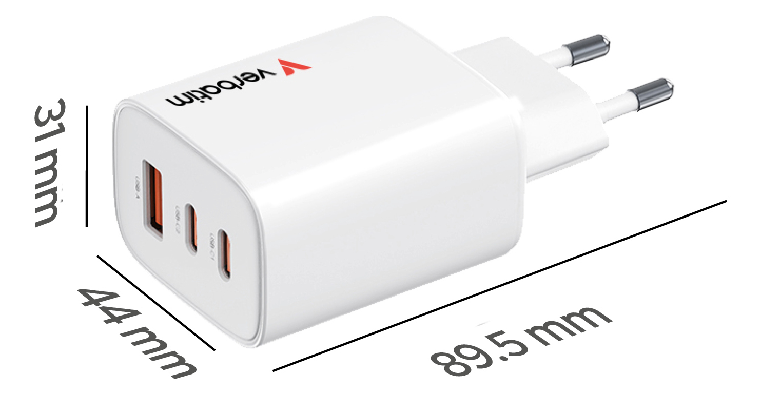Verbatim 32353 oplader voor mobiele apparatuur Universeel Wit AC Snel opladen Binnen - Afbeelding 3