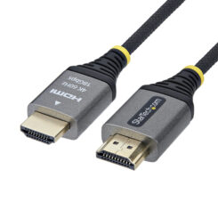 StarTech.com 2m Premium Gecertificeerde High Speed HDMI Kabel, Ultra Flexibele Gevlochten High Flex HDMI Kabel, 4K 60Hz / 1440p 144Hz met HDR10 / ARC, 18Gbps