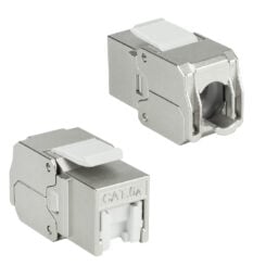 ACT Keystone Jack RJ45 CAT6A Shielded toolless met shutter - Afbeelding 2