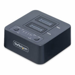 StarTech.com 1:1 M.2 NVMe Drive Duplicator, Standalone M.2 SSD Cloner/Copier tot 90GBpm, USB 3.2 20Gbps Dual-Bay M.2 Drive Dock, Inclusief USB-C/A Kabels - Afbeelding 2
