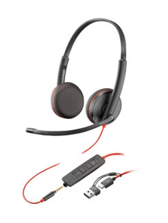 HP Poly Blackwire 3225 Stereo USB-C Headset + 3,5 mm plug + USB-C/A adapter - Afbeelding 4