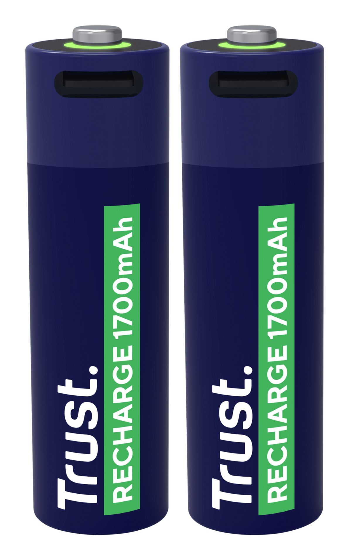 Trust USB-C Oplaadbare AA Batterijen 2-pack - Oplaadbare AA batterijen – USB-C oplaadbaar – 2 stuks – Blauw - Afbeelding 5