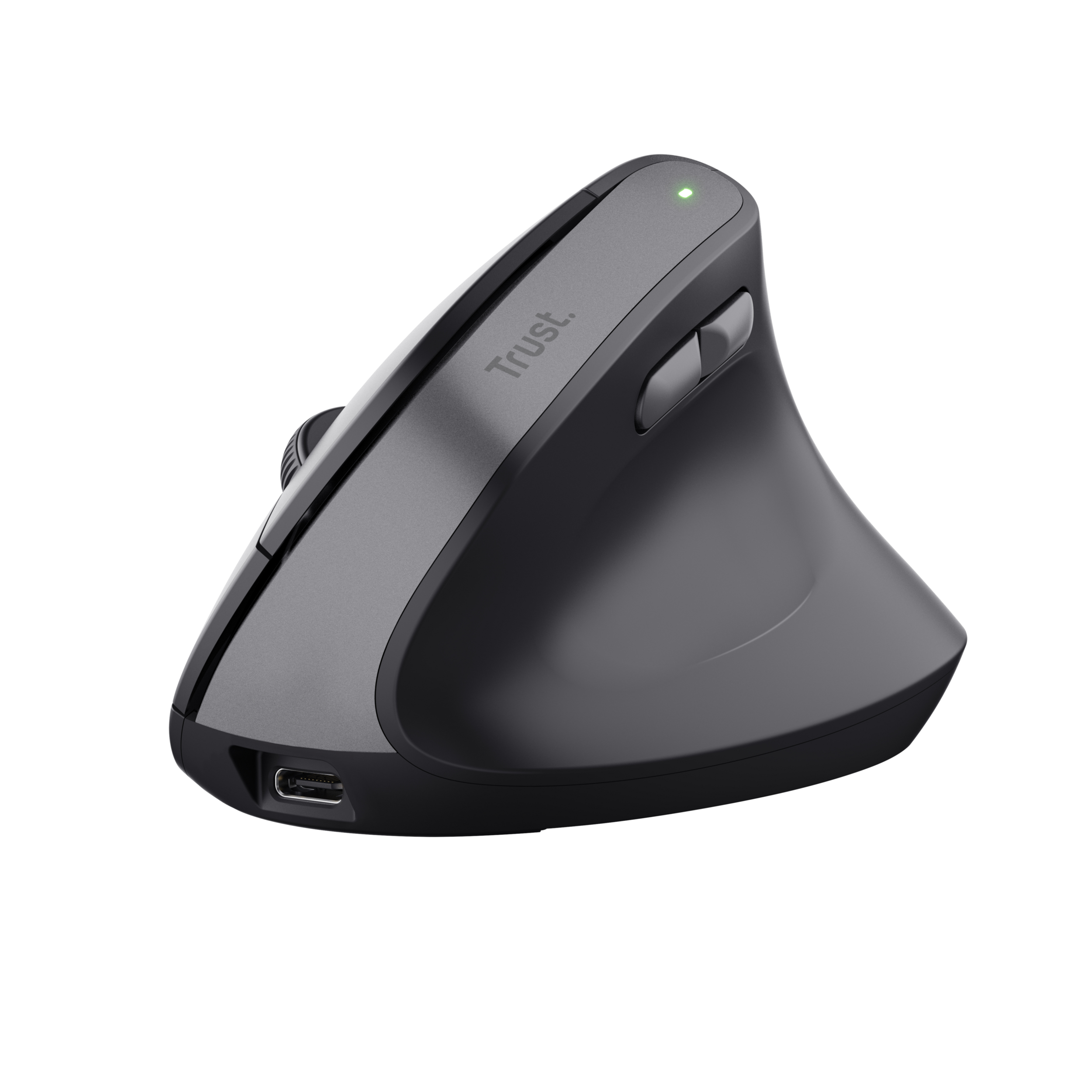 Trust TM-270 Draadloze Verticale Muis - Ergonomische muis – 6 knoppen – 2400 DPI – Business Model - Zwart - Afbeelding 2