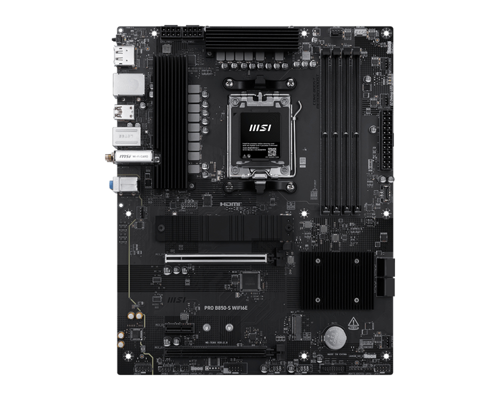 MSI PRO B850-S WIFI6E moederbord AMD B850 Socket AM5 ATX - Afbeelding 2