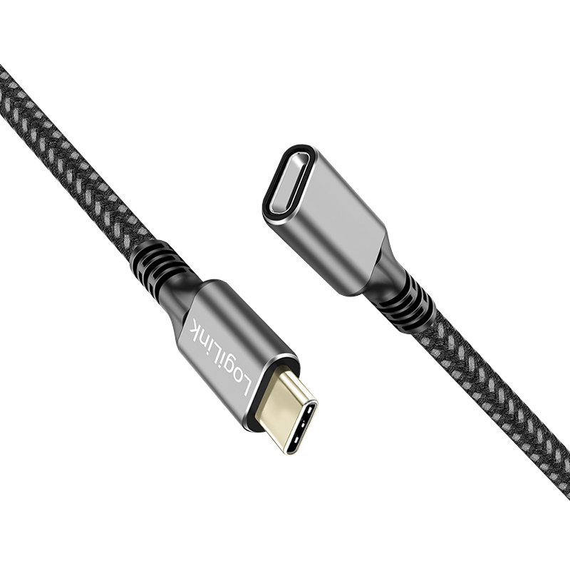LogiLink CUA0109 USB-kabel USB 3.2 Gen 1 (3.1 Gen 1) 2 m USB C 5 Gbit/s 100 W Zwart, Grijs - Afbeelding 3