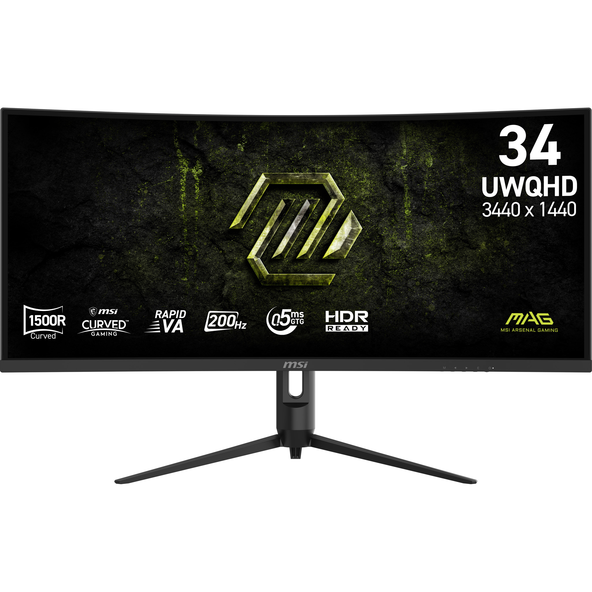 MSI MAG 342CQRF E20 computer monitor 86,4 cm (34") 3440 x 1440 Pixels UltraWide Quad HD LCD Zwart - Afbeelding 2