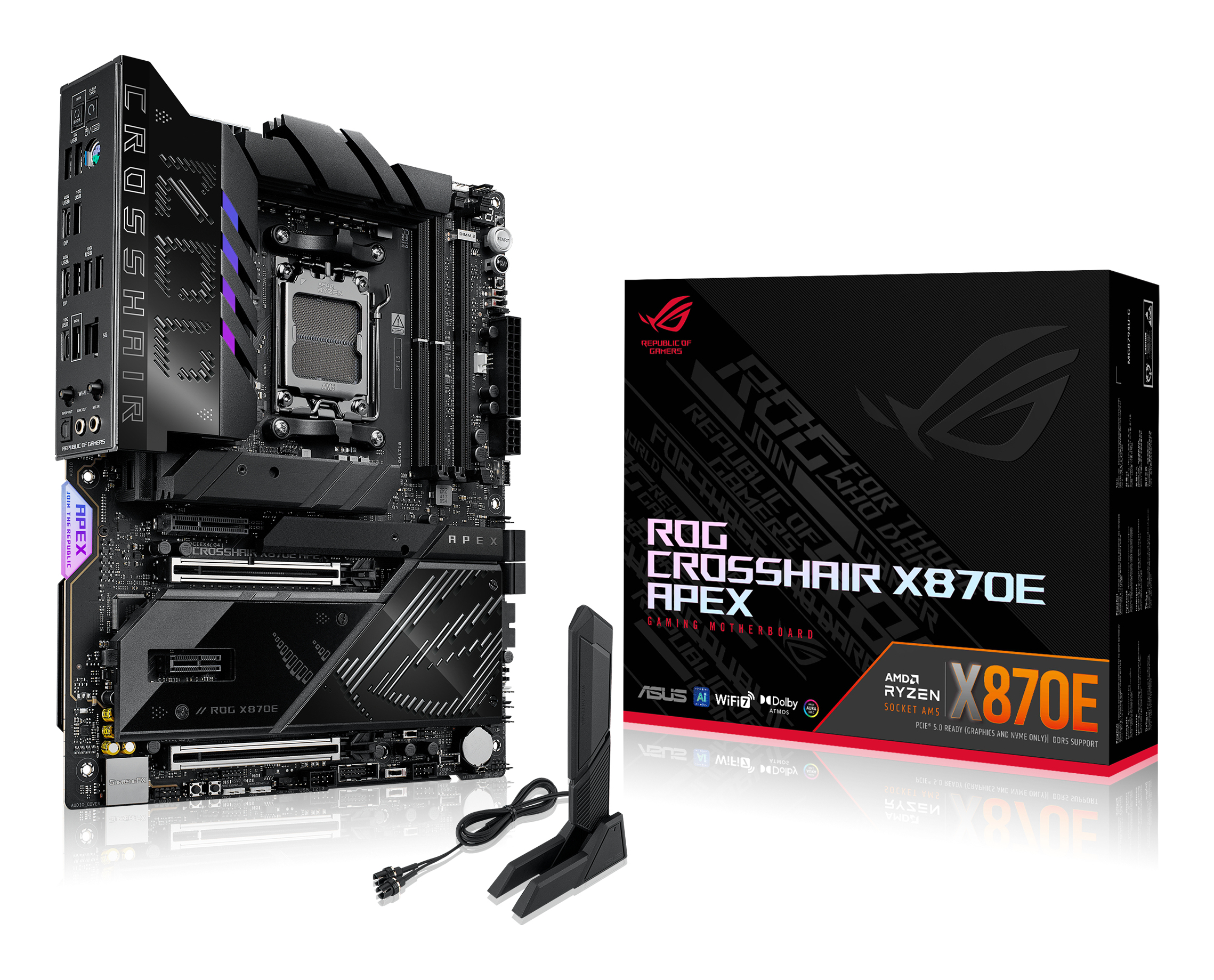 ASUS ROG CROSSHAIR X870E APEX AMD X870E Socket AM5 ATX - Afbeelding 2