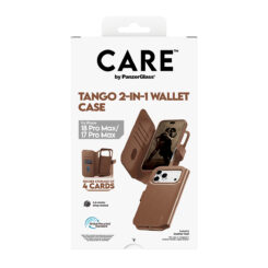 PanzerGlass CARE™ by ® Tango 2-in-1 Wallet Case Brown w. MagSafe iPhone 2026 Pro Max | 17 Pro Max mobiele telefoon behuizingen Hoes Transparant - Afbeelding 4