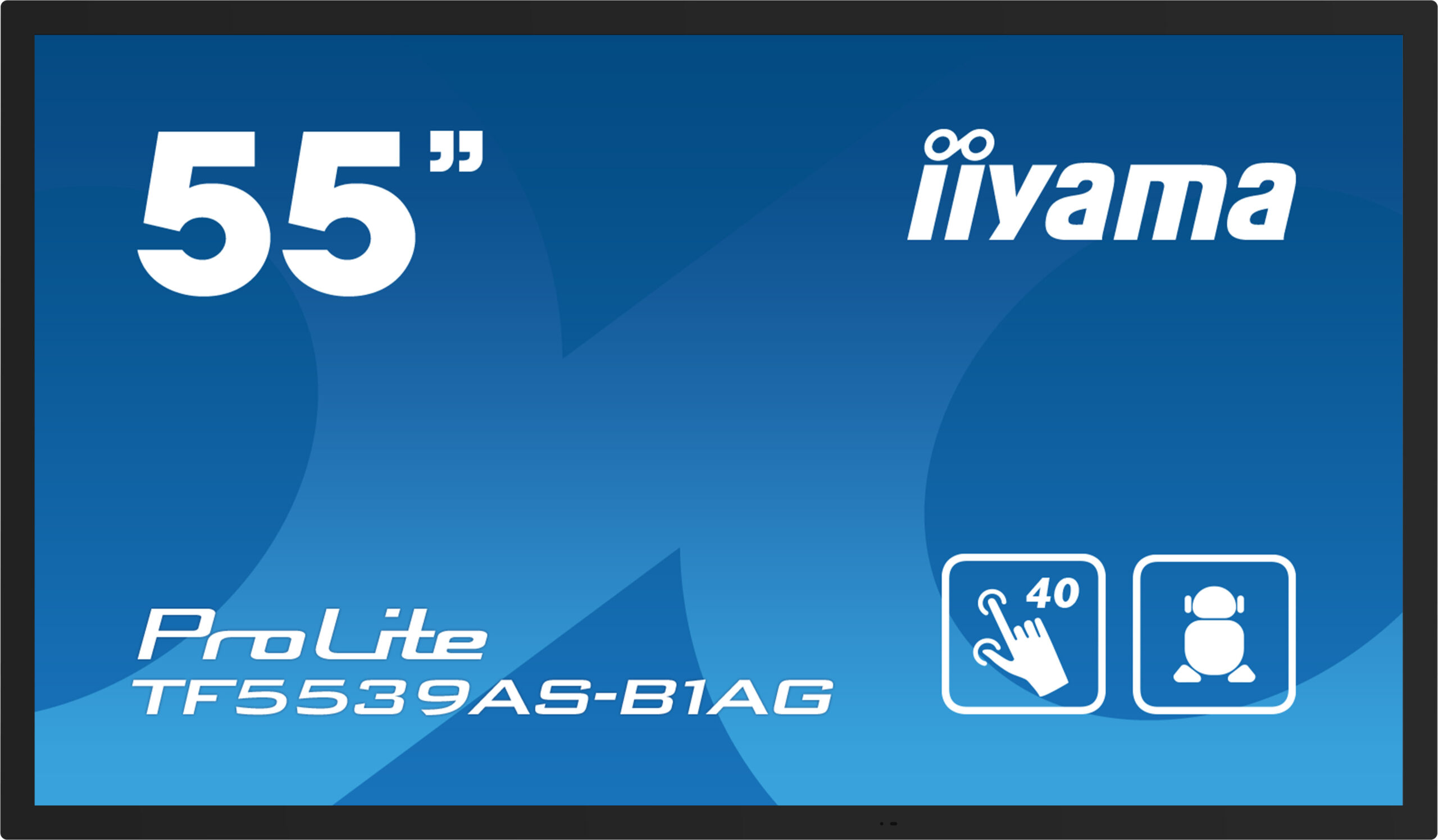 iiyama TF5539AS-B1AG beeldkrant Kiosk-ontwerp 138,7 cm (54.6") LED 435 cd/m² 4K Ultra HD Zwart Touchscreen Type processor Android 11 24/7 - Afbeelding 3