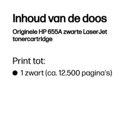 HP Originele 655A zwarte LaserJet tonercartridge - Afbeelding 4