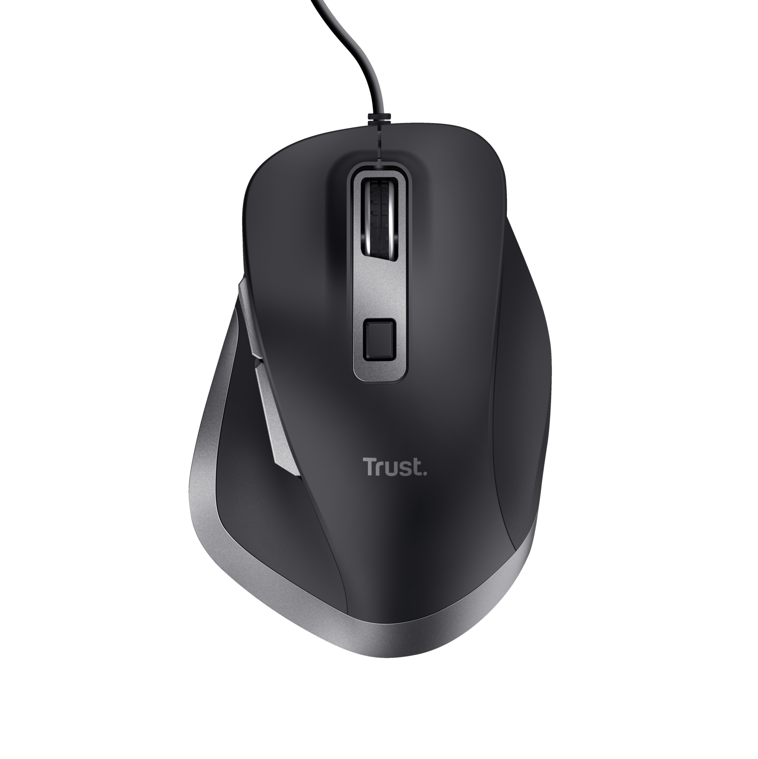 Trust Fyda Bedrade Muis Eco - muis – bedrade muis – comfort ontwerp – zwart - Afbeelding 4