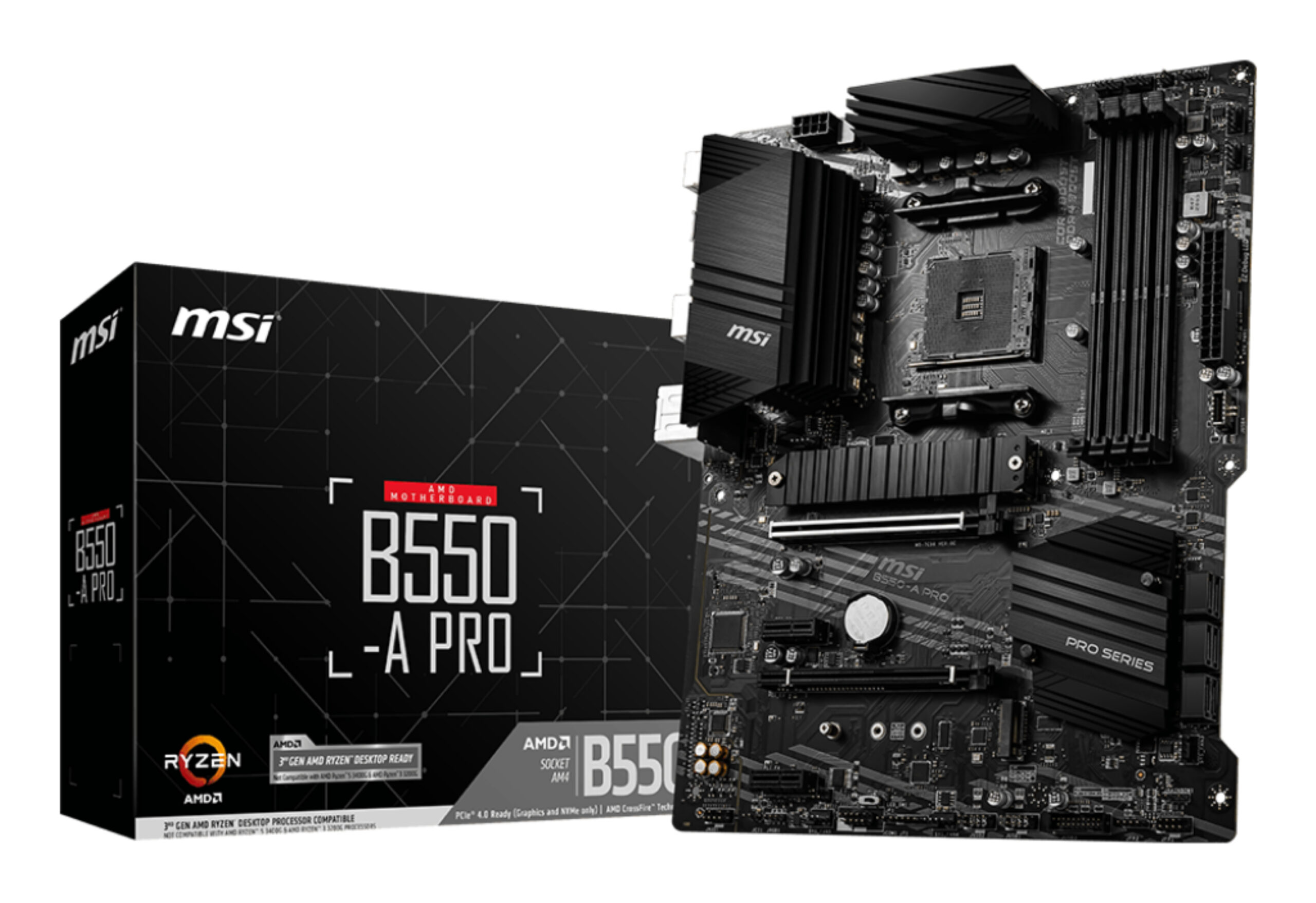 MSI B550-A PRO moederbord AMD B550 Socket AM4 ATX - Afbeelding 2