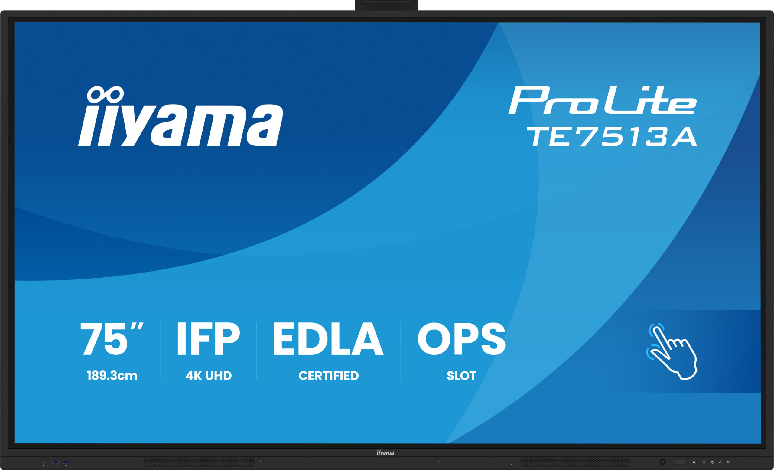 iiyama TE7513A-B3AG beeldkrant Interactief flatscreen 190,5 cm (75") LCD Wifi 500 cd/m² 4K Ultra HD Zwart Touchscreen Type processor Android 24/7 - Afbeelding 3