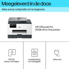 HP OfficeJet Pro 9130b Draadloos All-in-One Kleur Printer, Dubbelzijdig printen; Kopieerapparaat, Scanner - Afbeelding 5