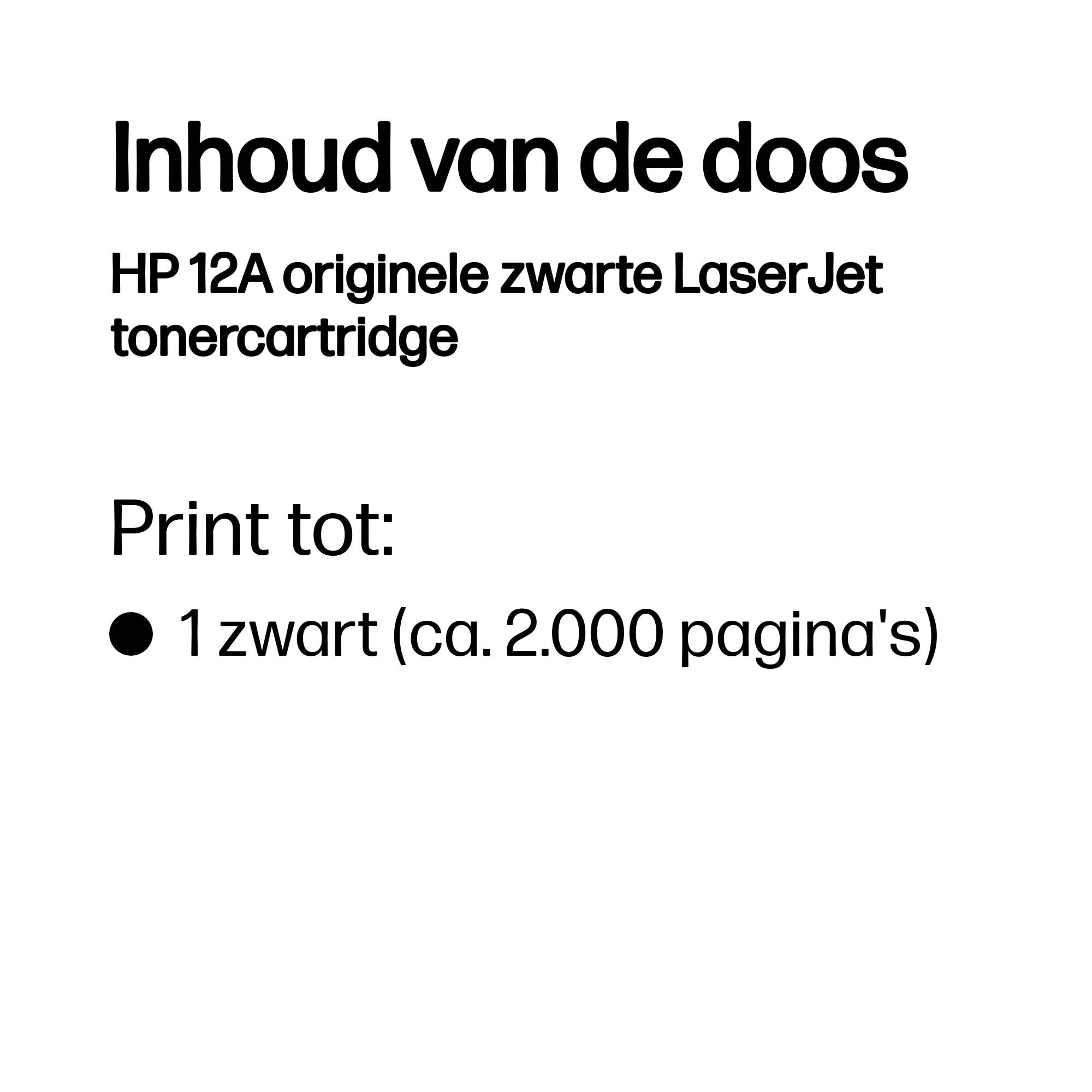HP 12A originele zwarte LaserJet tonercartridge - Afbeelding 3