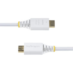 StarTech.com 3m Premium Gecertificeerde High Speed HDMI Kabel, 4K 60Hz/1440p 144Hz, HDR10/HDCP 2.2/ARC, 18Gbps, UHD HDMI 2.0 Kabel voor TV/Monitor/Scherm, TPE Mantel, Wit - Afbeelding 5
