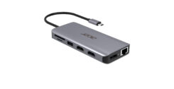 Acer 12-in-1 Type-C Dongle Bedraad USB 3.2 Gen 1 (3.1 Gen 1) Type-C Zilver - Afbeelding 4