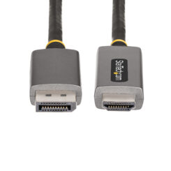 StarTech.com 2m DisplayPort naar HDMI Adapter Kabel, 8K 60Hz, 4K 144Hz, HDR10, Actieve DP 1.4 naar HDMI 2.1 Video Converter, DisplayPort Desktop naar HDMI Monitor, M/M, DisplayPort naar HDMI Dongle - Afbeelding 6