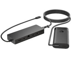 HP Universal USB-C-hub- en laptopladercombinatie