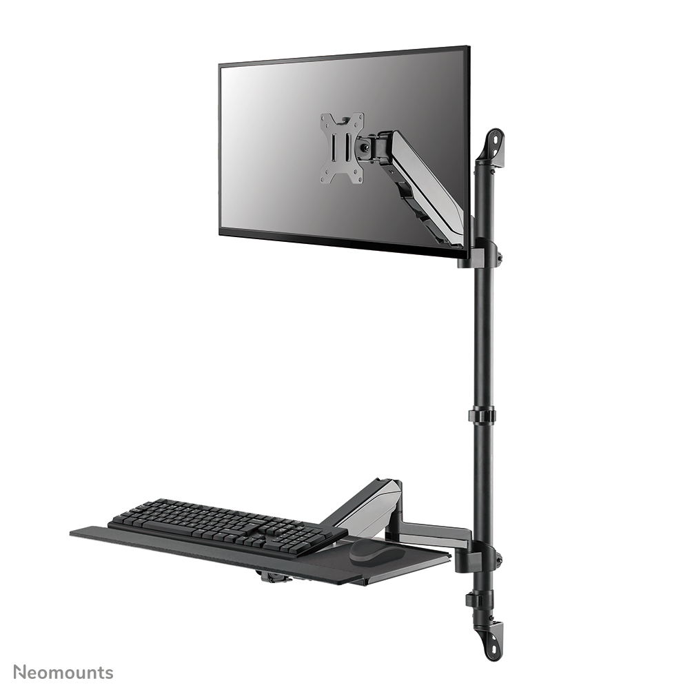 Neomounts WL90-325BL1 Zit-sta werkstation wand 17-32" - gasveer - Afbeelding 2